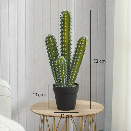 Artificial Cactus Plant in Pot – 53 cm, Maintenance-Free