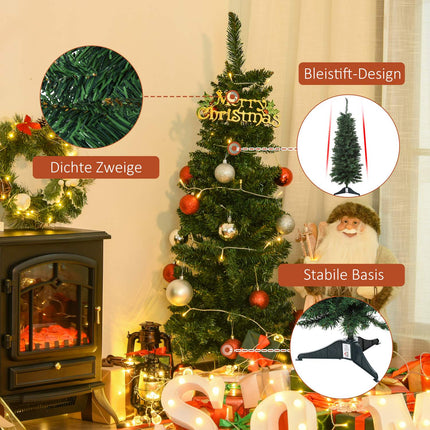 Artificial Christmas tree, 1.2m, 212 branches, PVC, Green