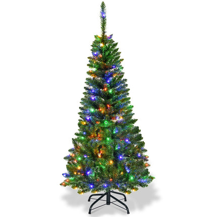 Artificial Christmas Tree 135 cm, 150 LED Lights, Metal Stand