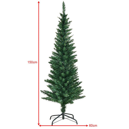 Artificial Christmas Tree, 150cm, PVC, Metal Stand