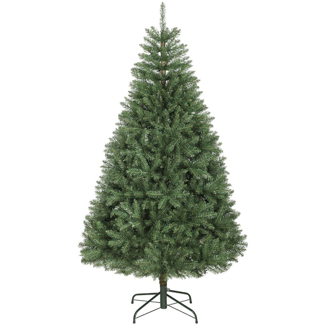 Artificial Christmas Tree, 180 cm, Hinged Branches, Metal Stand