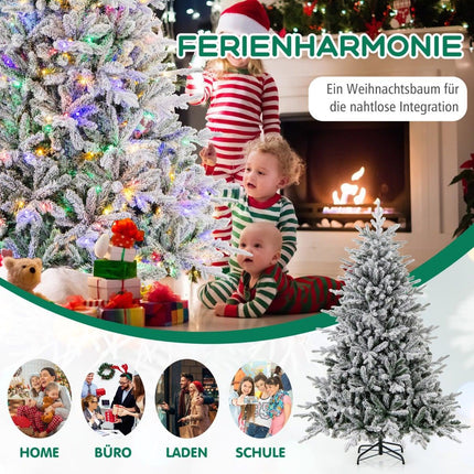Artificial Christmas Tree, 186cm, 260 LED Lights, 8 Modes