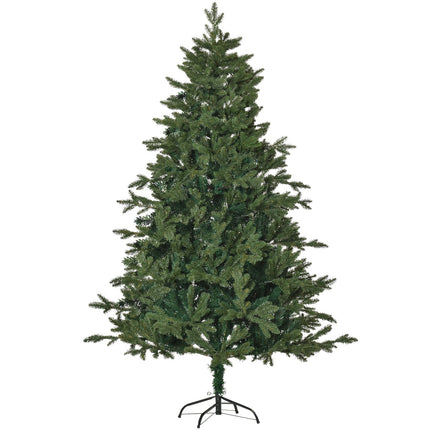6ft Artificial Christmas Tree - PVC/PE, Metal Stand