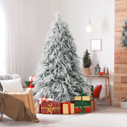 Artificial Christmas Tree 192cm, Hinged, 250 Warm White LEDs