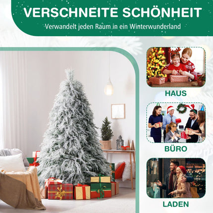 Artificial Christmas Tree 192cm, Hinged, 250 Warm White LEDs