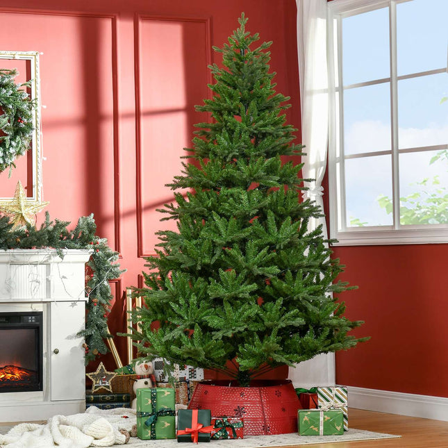 210 cm artificial Christmas tree, flame retardant, green