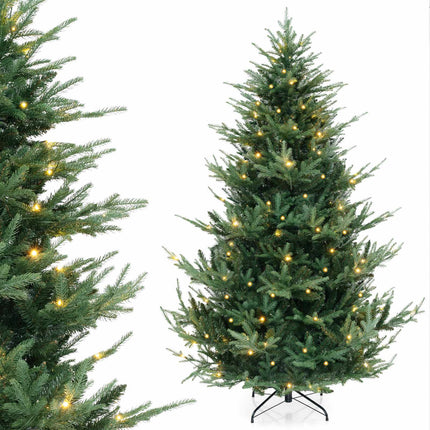 Artificial Christmas Tree 210 cm, 340 Warm White LEDs, 8 Modes