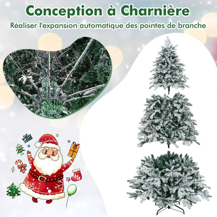 Artificial Christmas Tree 210 cm, Pre-Lit 300 Warm LEDs