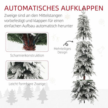 Artificial Christmas Tree 210 cm with Snow and 800 Branches