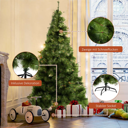 Artificial Christmas tree 2.1M, dense branches, easy installation