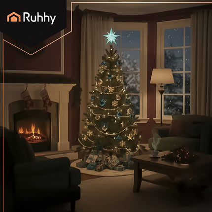 Artificial Christmas Tree 2.1m, Thick Needles, Flame-Retardant