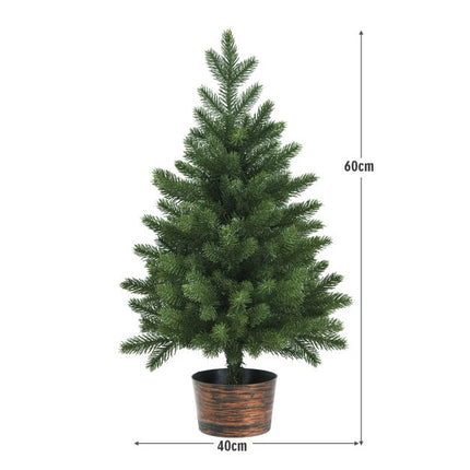 Artificial Christmas Tree 60 cm, Potted, 50 Tips, PE
