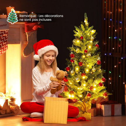 Artificial Christmas Tree 90cm, 50 LED Timer, Linen Base