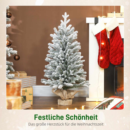 Artificial Christmas Tree 90 cm – Snow-Flocked, 486 Tips