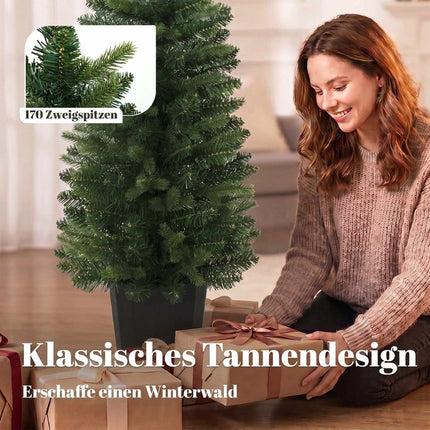 Artificial Christmas Trees Set, 120 cm, 170 Branch Tips, Green