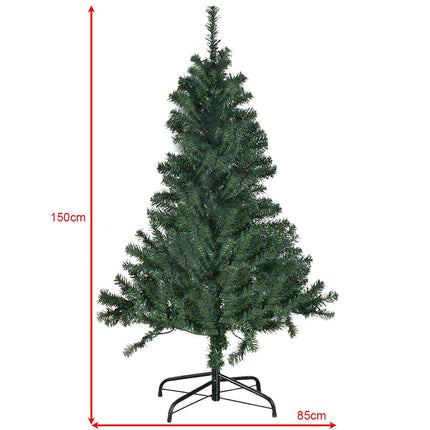 Artificial Christmas Tree with LED Lights, 150cm