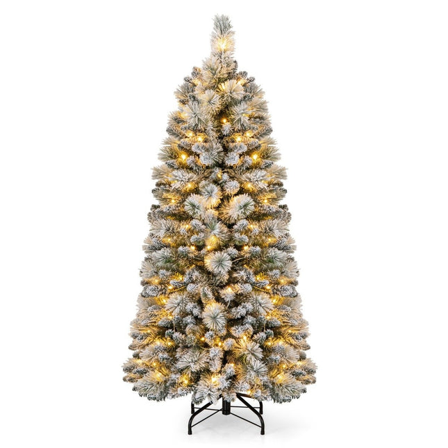 Artificial Christmas Tree with Lights Festive Tree Artificial Tree for Home Green 150 cm