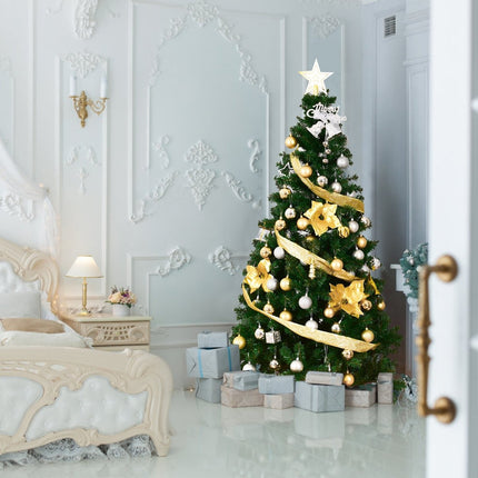 Artificial Christmas Tree with Metal Stand, 180 cm, PVC Material
