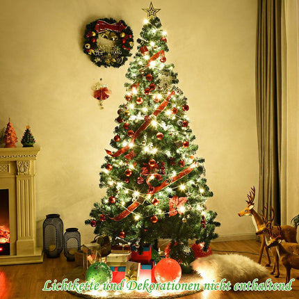 Artificial Christmas Tree with Metal Stand, 240 cm, PVC