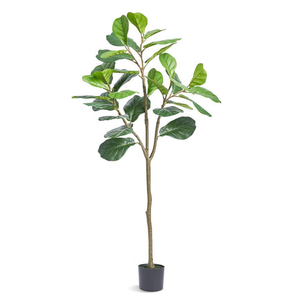 Artificial Fiddle Leaf Fig Tree, 5 Ft, Anti-Tip Pot