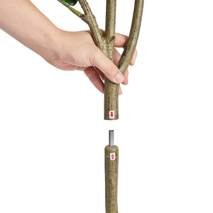 Artificial Fiddle Leaf Fig Tree, 5 Ft, Anti-Tip Pot