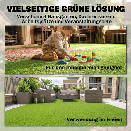 Artificial Grass 100x400cm, Self-Draining, 10mm Height