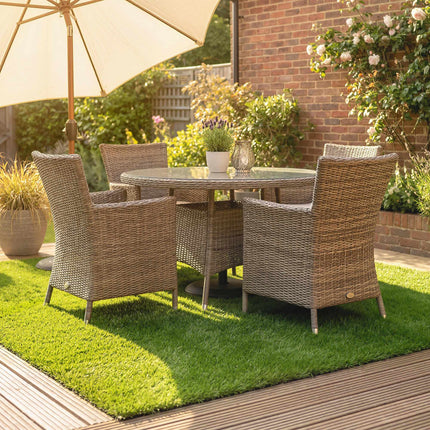 Artificial Grass Tiles Set, 22 Pieces, 30x30 cm, Drainage System