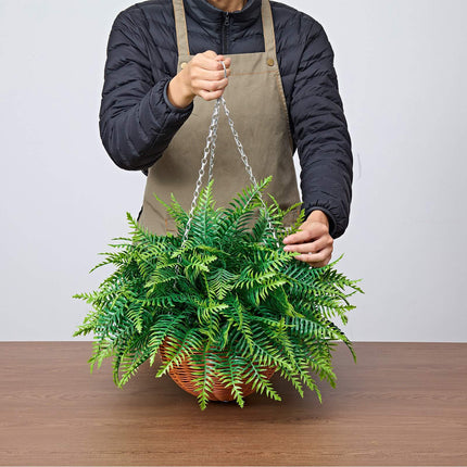 Artificial Hanging Boston Ferns, 2-Pack, 23 In