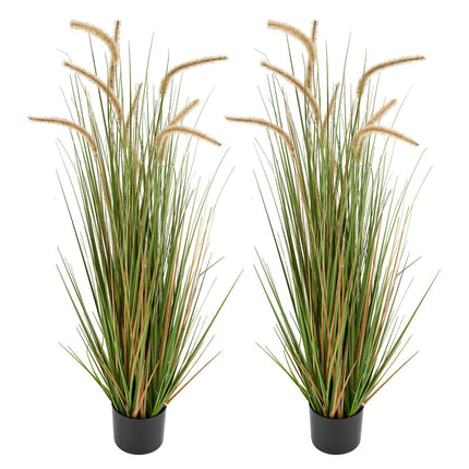 Artificial Horsetail Grass Plants, 2 Pack 47 In Potted