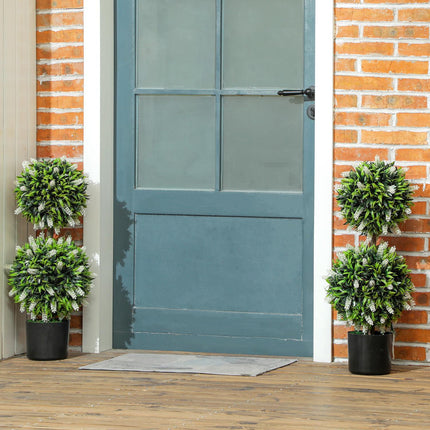 Artificial Lavender Trees, 70 cm, Set of 2, Indoor/Outdoor