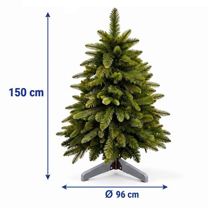 Artificial Nordmann Fir Christmas Tree with Carry Bag, Green, Easy Assembly