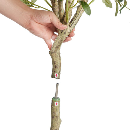 Artificial Olive Tree 1.5 m, PE Potted, Anti-Tip Base