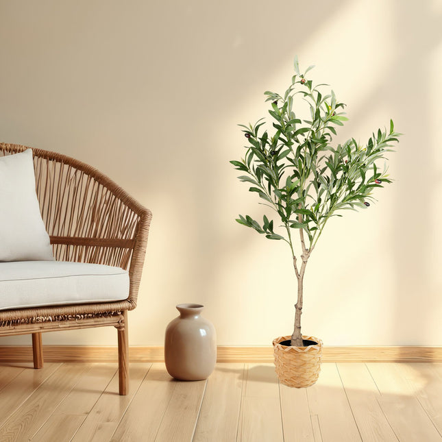 Artificial Olive Tree in Pot – Realistic Design, Low Maintenance