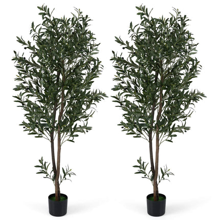 Artificial Olive Trees Set, 1.8m with Fruits & Moss