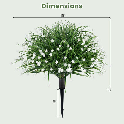 Artificial Onion Grass Flowers, 2-Piece Set, 70 cm