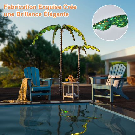 Artificial Palm Tree With LED Lights, 168 cm, Folding Base
