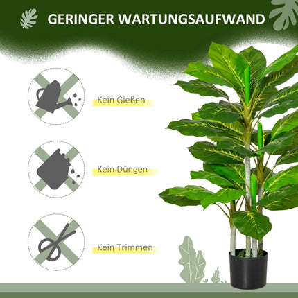 Artificial Plant with Pot, 95 cm, 33 Leaves