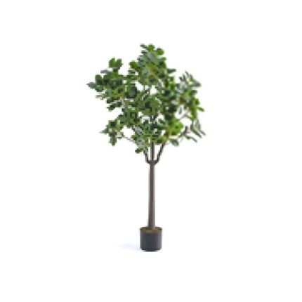 Artificial Tree with 14 Branches & Cement Pot, 80 cm