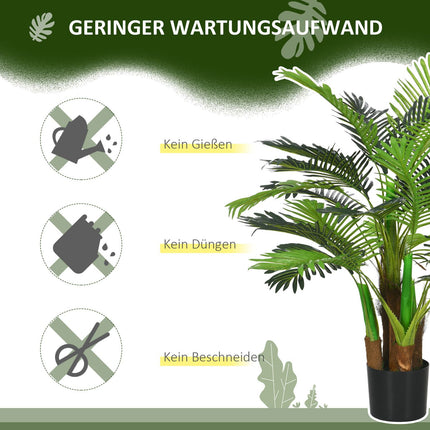 Artificial palm tree, 100 cm with 27 branches, indoor/outdoor decoration