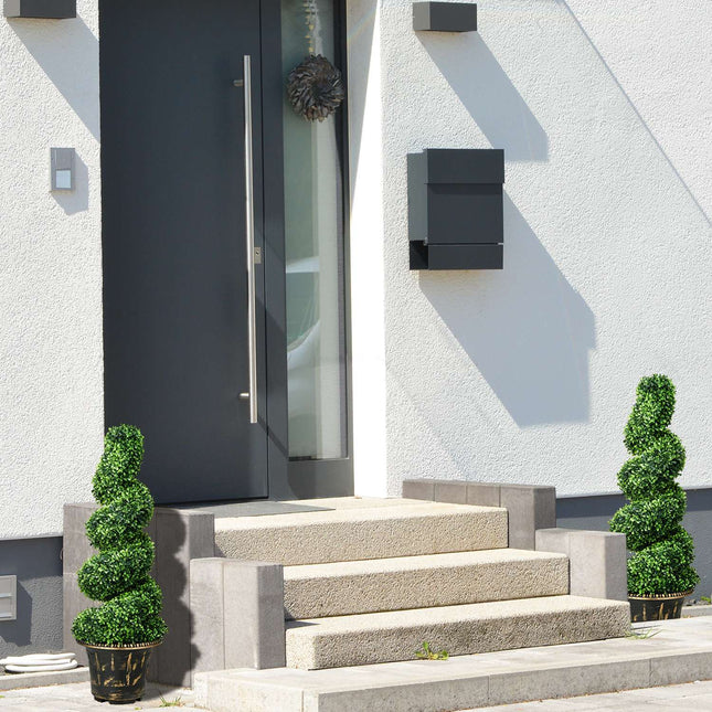 Artificial boxwood plant set, UV resistant, 90 cm