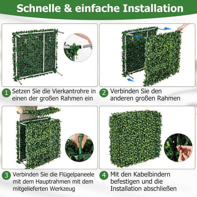 Artificial plant wall artificial plants floor-standing 92 x 38 x 86 cm ideal for indoor and outdoor
