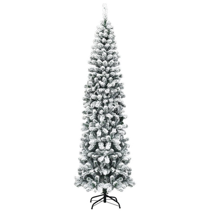 Artificial snow-covered Christmas tree with 461 branches measuring 225 cm