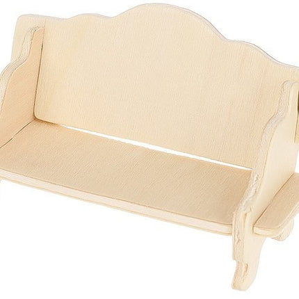 A set of wooden furniture for dolls 34 pcs.
