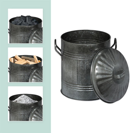 Ashtray with lid 10 l