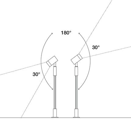 Astro Spotlight adjustable 180°