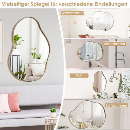 Asymmetrical Wall Mirror, 78 x 56.5 cm, HD Reflection