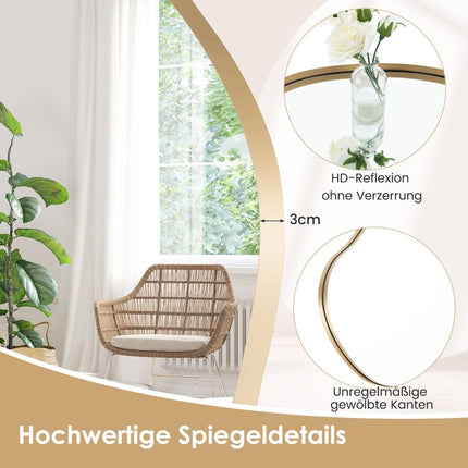 Asymmetrical Wall Mirror, 78 x 56.5 cm, HD Reflection