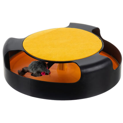 A toy for a cat - a wheel with a mouse