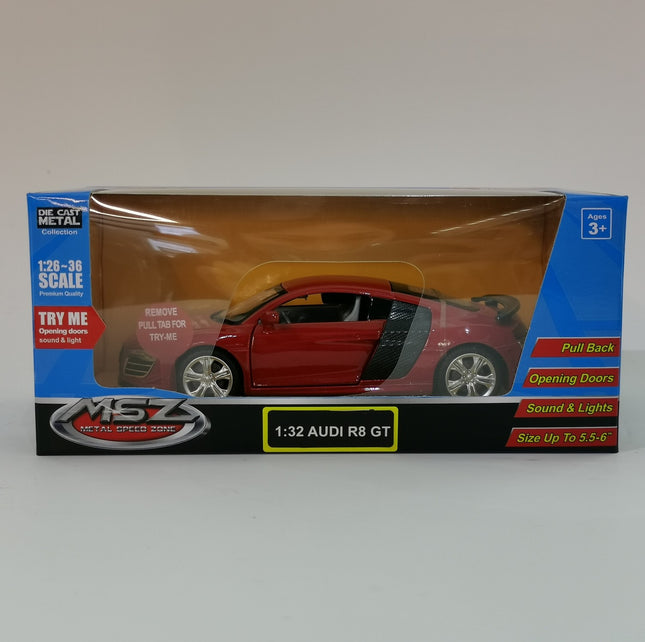 Audi R8 GT Die-Cast Model, Scale 1:32, Collectible Car
