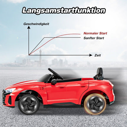 Audi RS children's electric car with 2.4 G remote control with music and headlights red